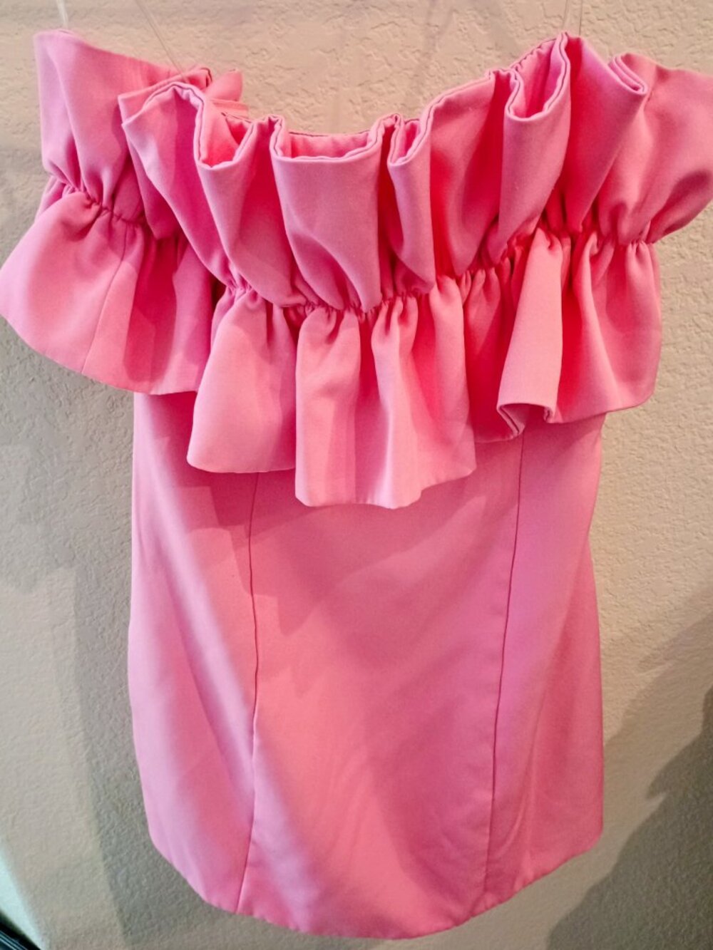 Strapless Ruffle Dress